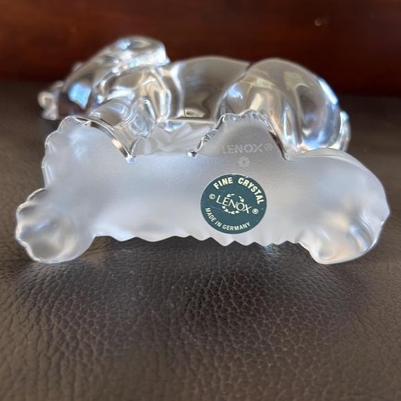 Vintage Lenox Fine Crystal Elephant w/Trunk Up Made in Germany - Picture 4 of 7